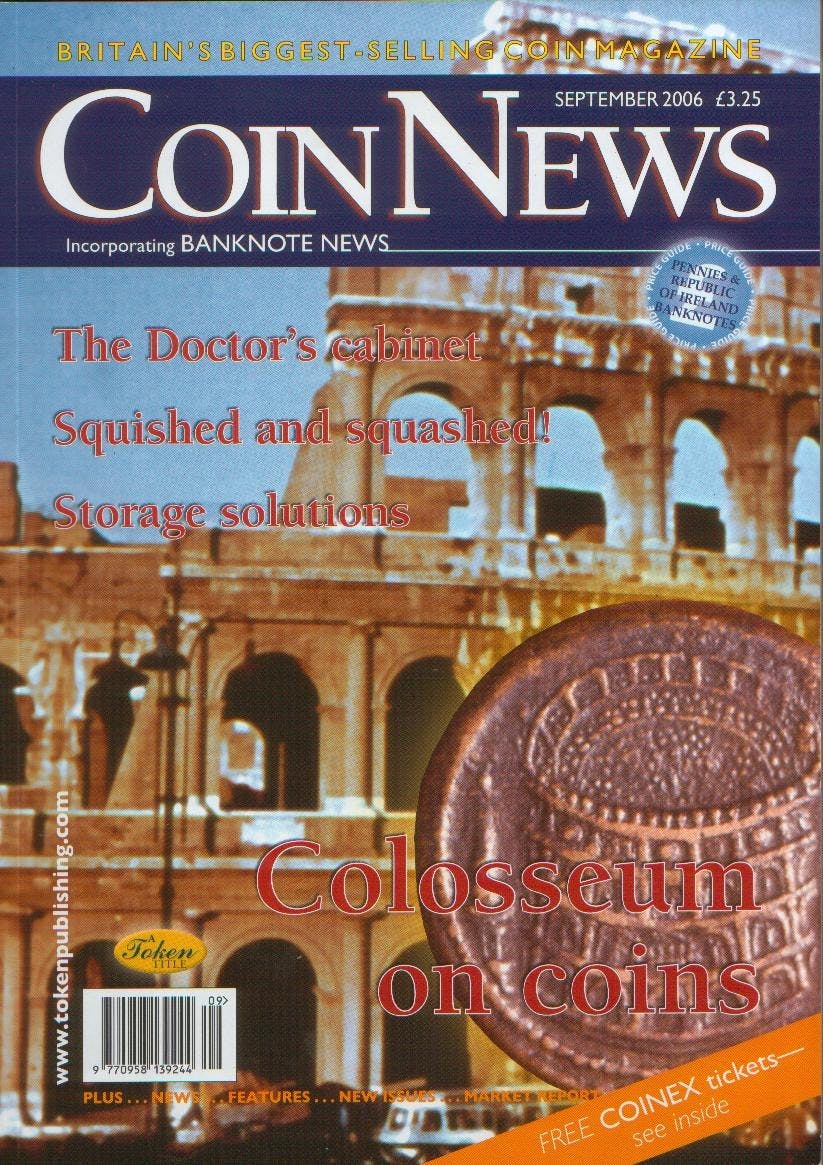 Front cover of 'Carrying on the fight', Coin News September 2006, Volume 43, Number 9 by Token Publishing